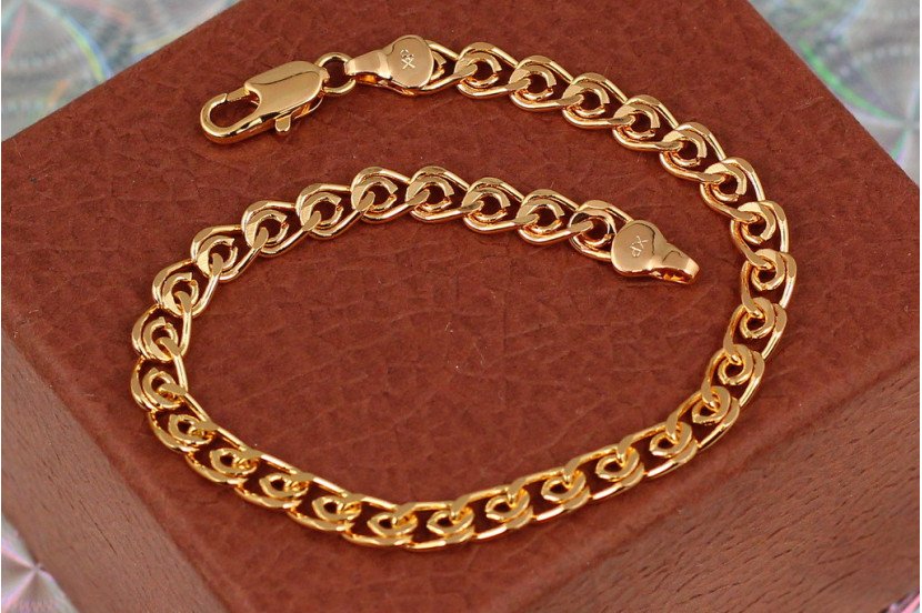 Браслет Xuping Jewelry лав 20 см 6 мм золотистий