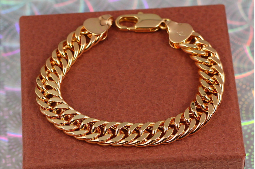 Браслет Xuping Jewelry кобра 19.5 см 10 мм золотистий