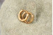 Сережки кільця Хuping Jewelry гладкі 10 мм золотисті