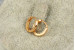 Сережки кільця Хuping Jewelry гладкі 10 мм золотисті