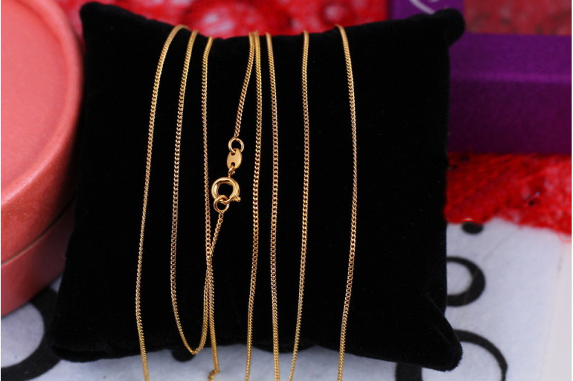 Ланцюг Xuping Jewelry панцирний 50 см 1 мм золотистий