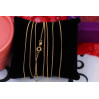 Ланцюг Xuping Jewelry панцирний 50 см 1 мм золотистий