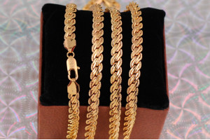 Цепь Xuping Jewelry струмок 60 см 6 мм золотистий