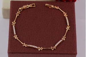 Браслет Xuping Jewelry чумацький шлях 19.5 см золотистий