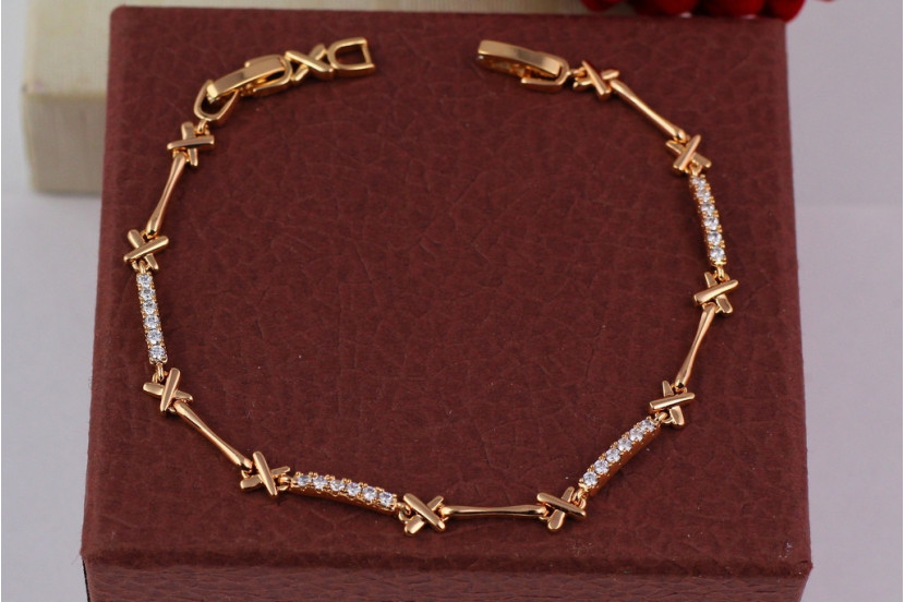 Браслет Xuping Jewelry чумацький шлях 19.5 см золотистий