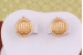 Сережки Xuping Jewelry ґудзики 1.5 см золотисті