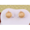 Сережки Xuping Jewelry ґудзики 1.5 см золотисті