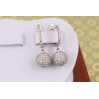 Сережки Xuping Jewelry дискотека 2.8 см сріблясті