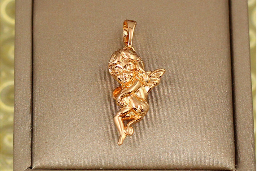 Кулон Xuping Jewelry литий ангел 2,2 см золотистий