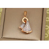 Кулон Xuping Jewelry косиночка с родием 2.2 см золотистий