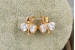 Сережки дитячі Xuping Jewelry бутон із білими фіанітами 1.2 см золотисті