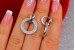 Сережки Xuping Jewelry кільце в кільці 2,5 см сріблясті