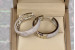 Сережки кільця Хuping Jewelry ранкова роса 2.9 см сріблясті