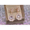 Сережки гвоздики Xuping Jewelry Версаль 4.5 см золотисті