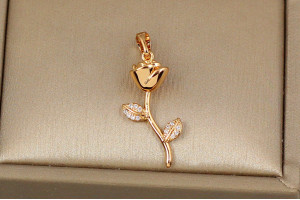 Кулон Xuping Jewelry золота роза 2.4 см золотистий