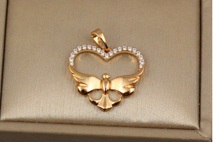 Кулон Xuping Jewelry голуб світу 2 см золотистий