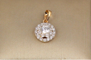Кулон Xuping Jewelry зірка з родієм 1.2 см золотистий