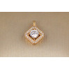 Кулон Xuping Jewelry ромб вербсаче з литим вушком 1.7 см золотистий