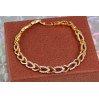 Браслет Xuping Jewelry мигдаль 19 см 7 мм золотистий