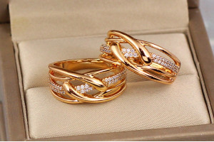 Кільце Xuping Jewelry змійки р 19 золотисте