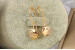 Сережки Xuping Jewelry дубовий лист 2.6 см золотисті