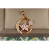 Кулон Xuping Jewelry місяць нічне небо 2.1 см золотистий