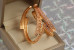 Сережки кільця Хuping Jewelry жасмин 4.7 см золотисті