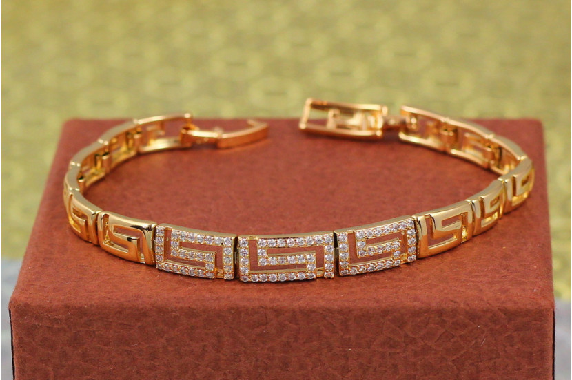 Браслет Xuping Jewelry Лаконія 19 см 7 мм золотистий