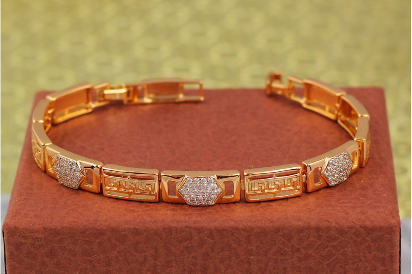Браслет Xuping Jewelry амазонка 17.5 см 7 мм золотистий