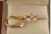 Кільце Xuping Jewelry фіаніт на ніжці у формі корони р 17 золотисте