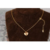 Набір Xuping Jewelry з серцем 45 см домішка 4 см золотистий