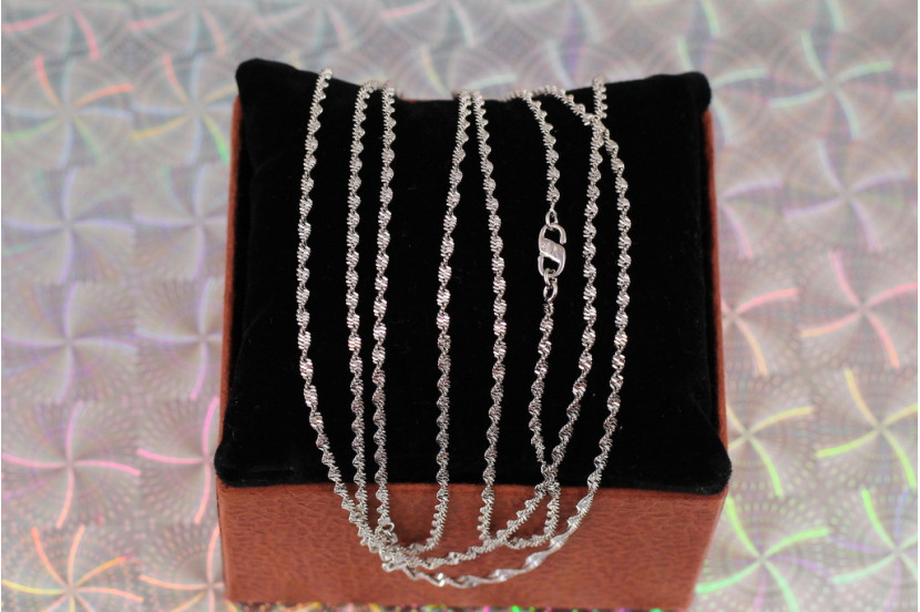 Ланцюг Xuping Jewelry спіраль 60 см 2 мм серебристая