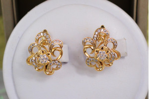 Сережки Xuping Jewelry гарна казка 1.8 см золоті