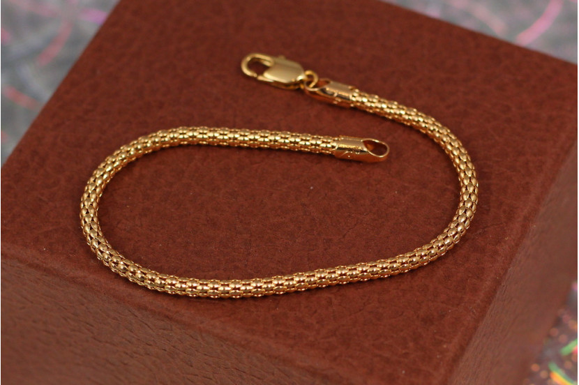 Браслет Xuping Jewelry регилін 19 см 3 мм золотистий