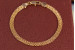 Браслет Xuping Jewelry новий бісмарк 17 см 4 мм золотистий