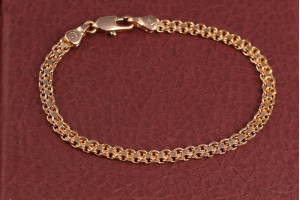 Браслет Xuping Jewelry бісмарк 19 см 4 мм золотистий