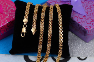 Цепь Xuping Jewelry бісмарк 50 см 5 мм золотистий
