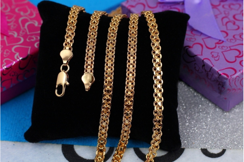Ланцюг Xuping Jewelry бісмарк 50 см 5 мм золотистий