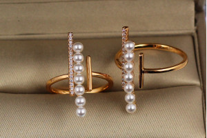 Кільце Xuping Jewelry три дороги р 18+ золотисте
