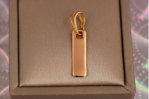 Кулон Xuping Jewelry пластина 1.9 см золотистий