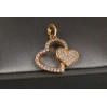 Кулон Xuping Jewelry биття двох сердець 2 см золотистий
