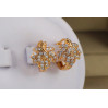 Сережки дитячі Xuping Jewelry кленовий листочок 1.3 см золотисті