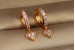 Сережки дитячі Xuping Jewelry пікова дама 2 см золотисті