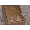 Сережки протяжки Xuping Jewelry капитошка 7.8 см золотисті