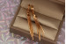 Сережки позначки Xuping Jewelry з плоскою основою 5.5 см золотисті