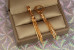 Сережки позначки Xuping Jewelry з плоскою основою 5.5 см золотисті