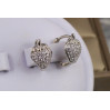 Сережки Xuping Jewelry полуничка 1.2 см сріблясті