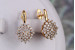 Сережки Xuping Jewelry сніггуронька 1.8 см золотисті