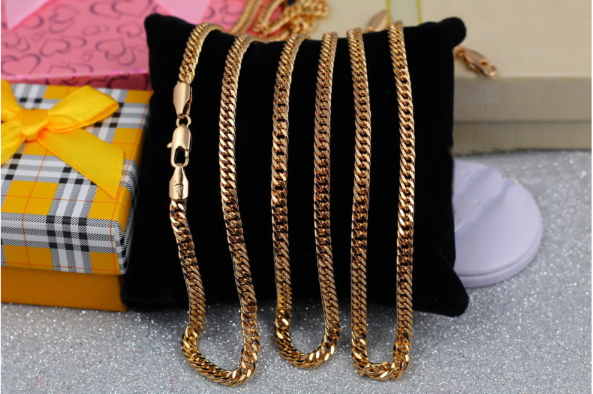 Ланцюг Xuping Jewelry кобра 45 см 4 мм золотистий