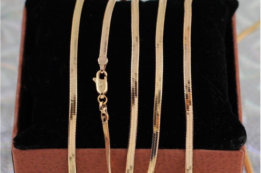Ланцюг Xuping Jewelry снейк 50 см 2,5 мм золототистий